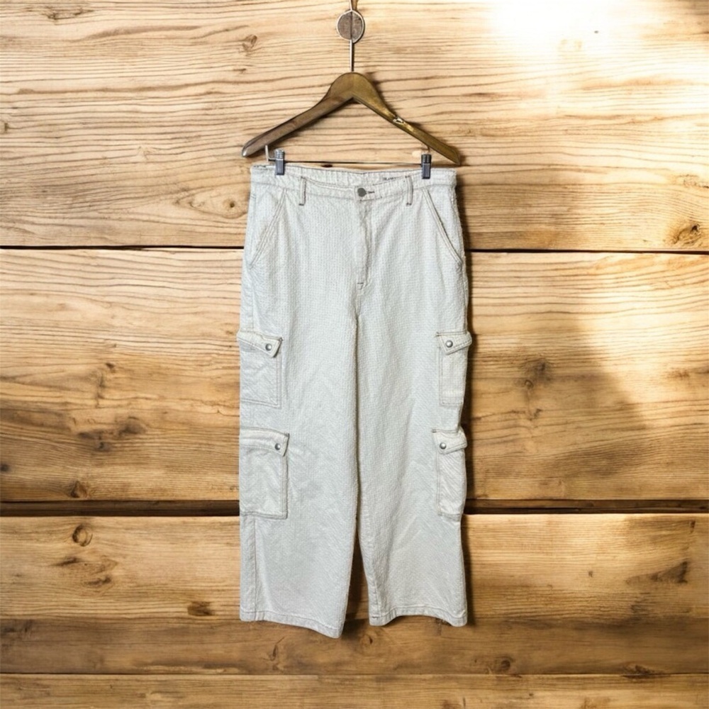 Blank NYC “The Franklin” Off-White Ribcage Pants, Sz 31